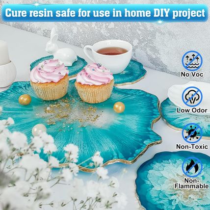 Epoxy Resin 2 Gallon Kit, Upgraded Crystal Clear Resin Epoxy Food Safe with Pump