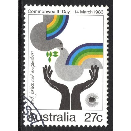 AUSTRALIA 1983: COMMONWEALTH DAY - 27c SOCIAL JUSTICE & CO-OPERATION USED (G11)