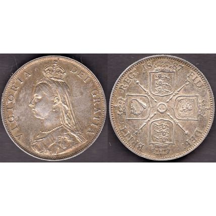 Great Britain. Victoria. Florin 1887. dy23442