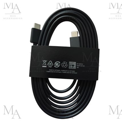 Genuine Original Samsung USB-C to USB-C 3A Super Fast Charging Cable Black 1.8m