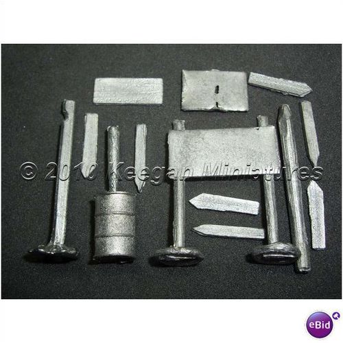 1/72 20mm Sign Posts (Metal) FW02