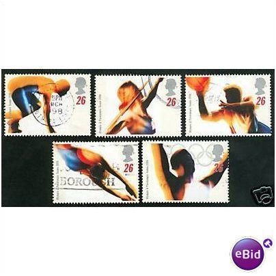 GB 1996 Olympic & Paralympic Games Used SG 1930-1934 Sc 1688-1692