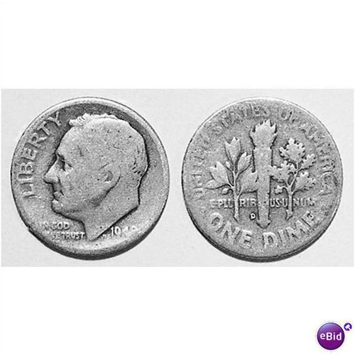 1948-D Roosevelt Silver Dime - Fair