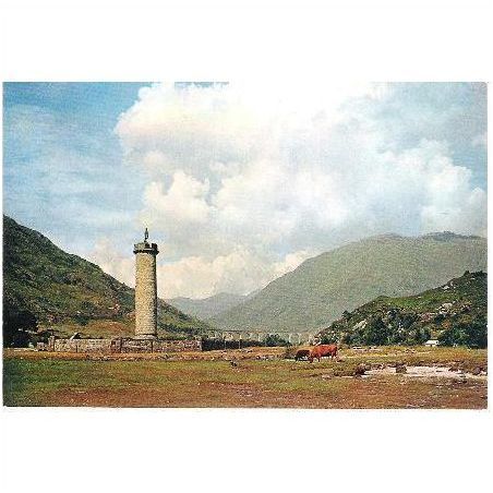 Glenfinnan, Invernessshire - Monument & viaduct - lovely 1960s Dixon postcard