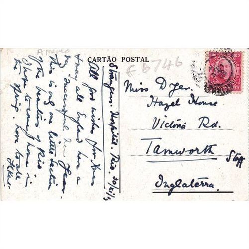 Vista Tomada Da Urca Rio De Janeiro Brazil Postcard (F6746)