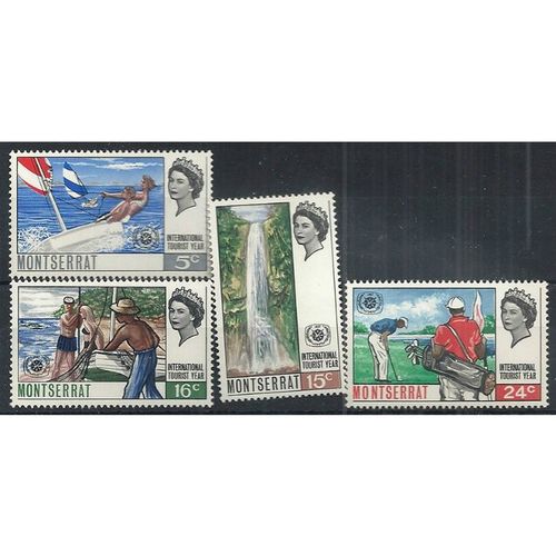Montserrat 1967 International Tourist Year Set SG190-193 Fine Mounted Mint ...