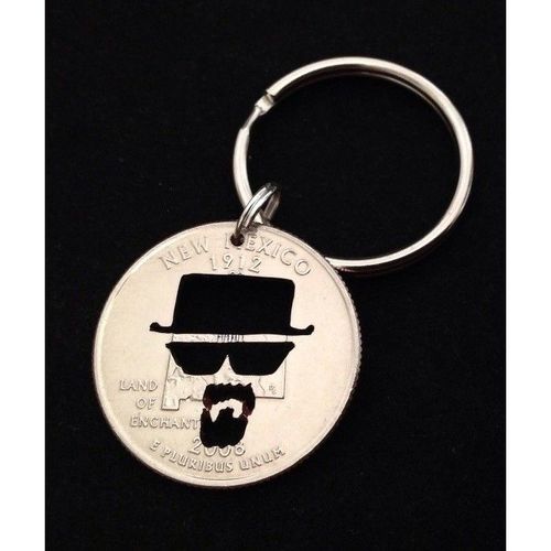 Breaking Bad Heisenberg Walter White BrBa Image New Mexico Cut Coin Ball Marker