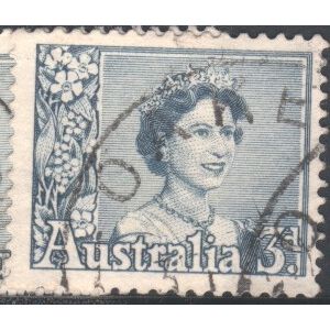 Australia 1959 - SG311 - 3d turquoise - Queen Elizabeth 11 - used