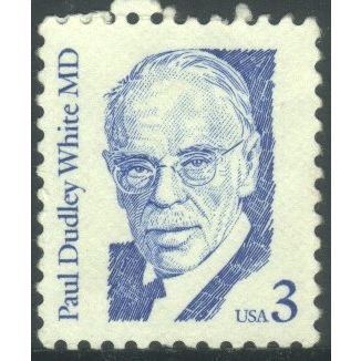 USA 1985 - SG2110 - 3c blue - Paul Dudley White MD - Mint Hinged