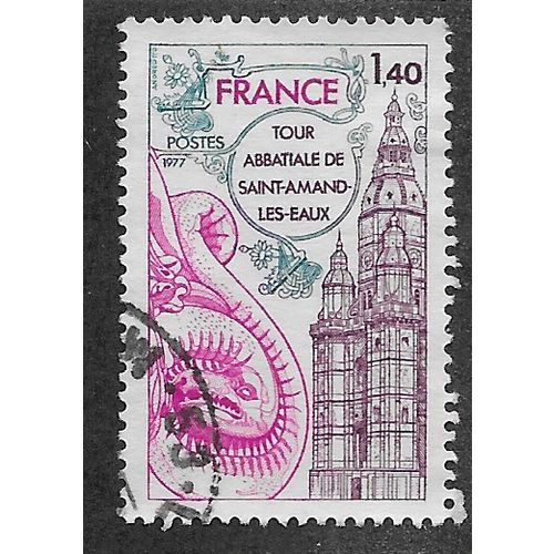 FRA 1977 1.40F 'SAINT AMAND LES EAUX' FINE USED (EBID61-862)