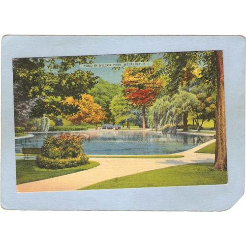 Rhode Island Westerly Pond In Wilcox Park~955