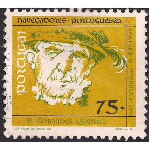 PORTUGAL, Pedro Fernandes Queiroz, orange-brown 1994, 75 Esc, #2