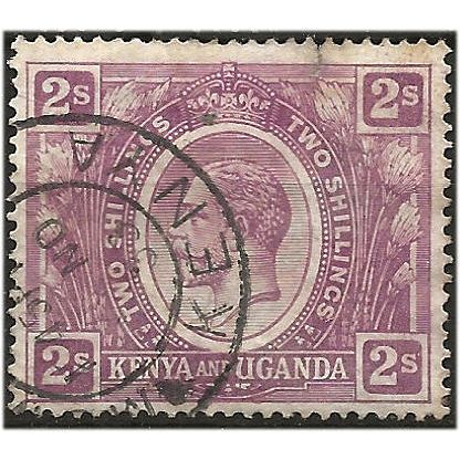 Kenya & Uganda 1922 SG88 2/- Dull Purple Fine Used .. ..