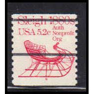 1900a 5.2c Sleigh Fine MNH Dry Gum CNS 6 PA5542