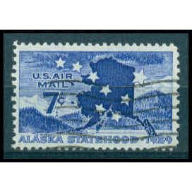 Used C53 7c Alaska Statehood Fine WA0590