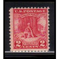 645 2c Valley Forge Barely Clears MNH O1344