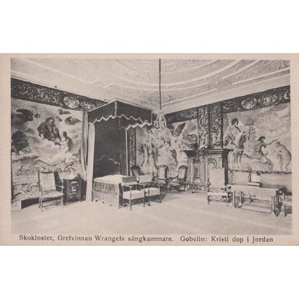 Skokloster Castle Grefvinnan Wrangels Antique German Postcard