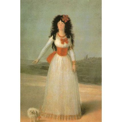 Francisco De Goya The Duchess Of Alba Painting Postcard