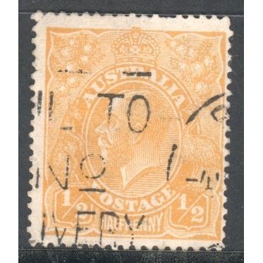 Australia 1915 - ½d orange - KGV - used