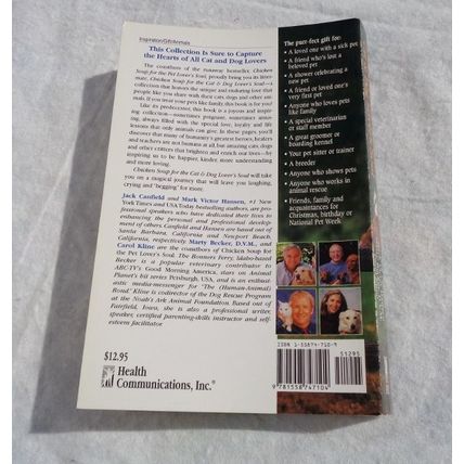 Chicken Soup for the Cat and Dog Lovers Books 1999 Paperback