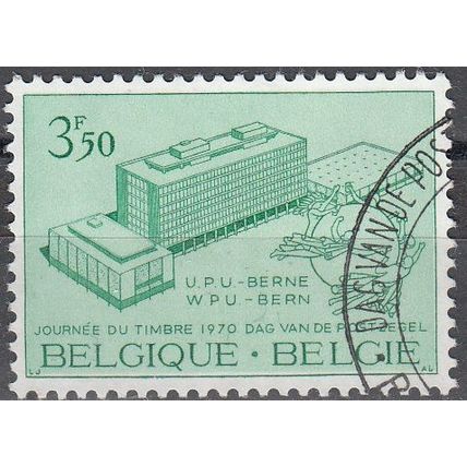 Belgique 1970 Michel 1586 O Cote (2008) 0.25 € Bern Bâtiment de l'UPU