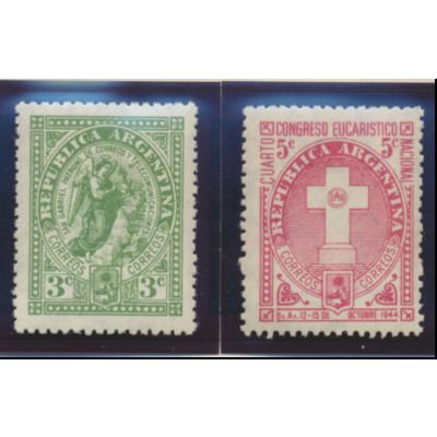 Argentina Stamps Scott #519 To 520, Mint Lightly Hinged
