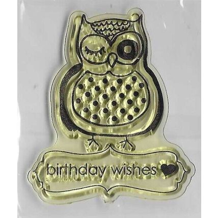 Owl Stamp. App 4x4.5cm. Stamping Cardmaking Scrapbooking Crafts