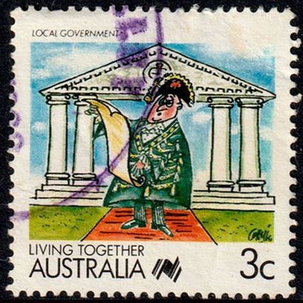Australia 1988 Living Together 3c Used Stamp .