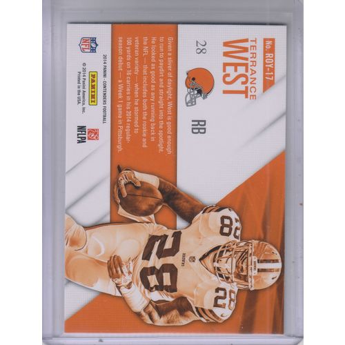 2014 Football Panini Contenders Terrance West-Rookie of the Year Contenders