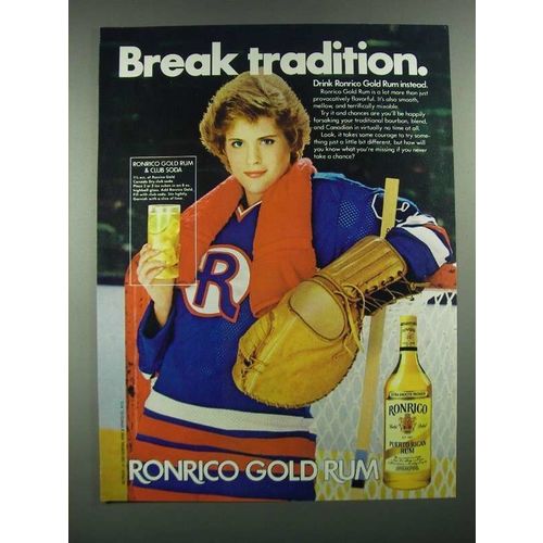 1983 Ronrico Gold Rum Ad - Break Tradition
