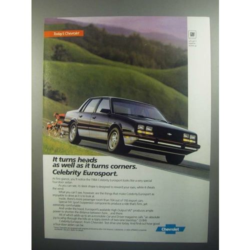 1984 Chevrolet Celebrity Eurosport Ad - It Turns Heads