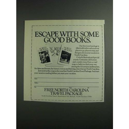 1984 North Carolina Tourism Ad - Escape With