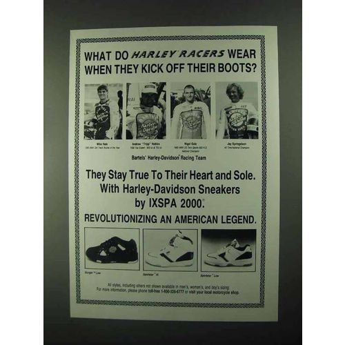 1992 Harley-Davidson Sneakers by IXSPA 2000 Ad