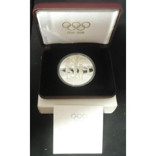 1993 Australia $20 Silver Proof Coin Olympic Games Fair Play (Athletes on Dias)