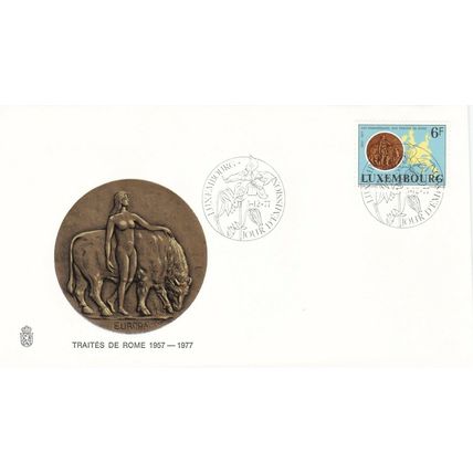 Luxembourg 1977 Treaty of Rome Anniversary FDC special cancel Unaddressed VGC