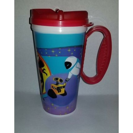 DISNEYLAND PIXAR FEST INCREDIBLES, WALL-E, COCO TRAVEL MUG CUP W/ LID~NEW~2018