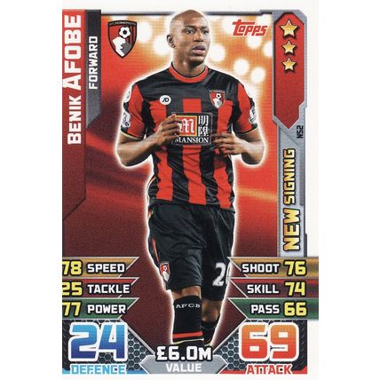 Match Attax 2015/2016 Extra NS2 Benik Afobe Bournemouth