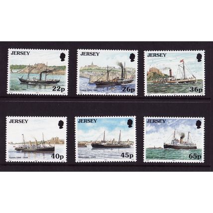 2001 Jersey, Mail Packet Ships, NH Mint Set of Stamps , SG 973-8