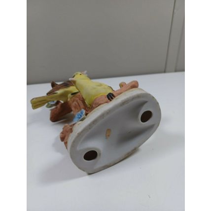 7 inch 2 yellow birds fiquire on branch
