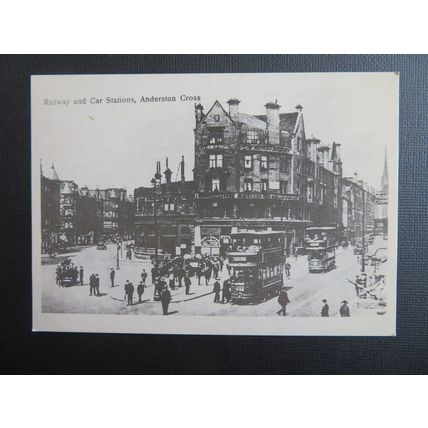 Railway & Car Stations, Anderston Cross, Glasgow, Lanarkshire, Scotland Postcard