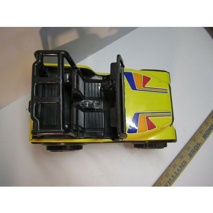 RARE 1970'S TONKA JEEP 4x4 YELLOW MR-970 PRESSED STEEL TOY TRUCK