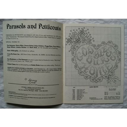 1985 Parasols and Petticoats cross stitch booklet