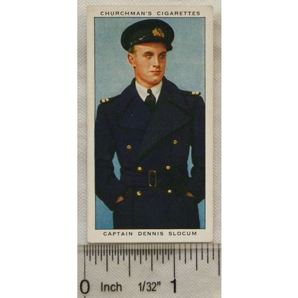 1938 Churchmans In Town Tonight No. 39 Captain Dennis Slocum, BA Pilot