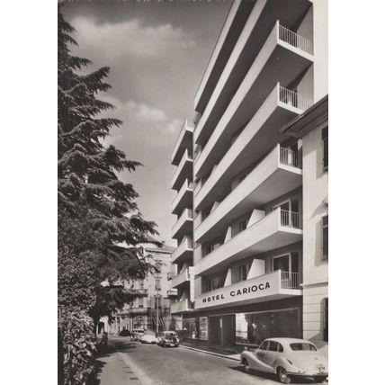 Lugano Italy Hotel Carloca Rare Italian Real Photo Postcard