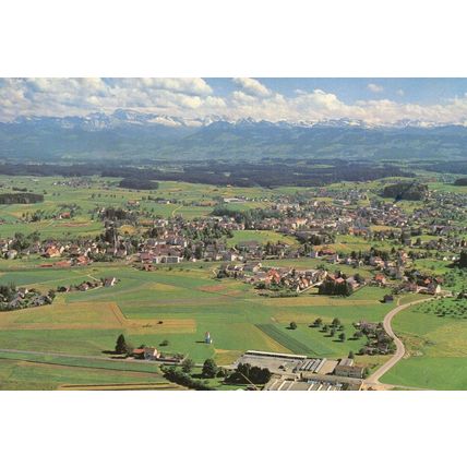 Wetzikon Switzerland Panorama 1970s Postcard