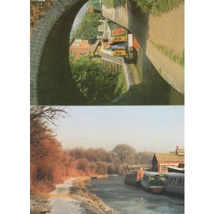 The Oxford Canal at Jericho River Waterways 2x Postcard s