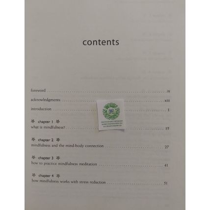 A MINDFULNESS BASED STRESS REDUCTION WORKBOOK + MP3 CD w 21 GUIDED MEDITATIONS