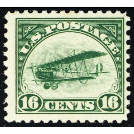 C2, Mint LH 16¢ - Second Airmail Stamp - Stuart Katz
