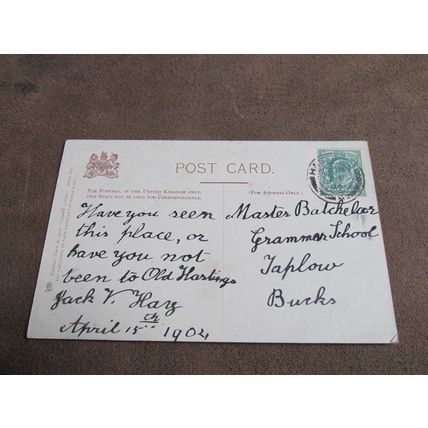 1904 fr Raphael Tuck Postcard - Old Hastings Scene, Sussex - Artist