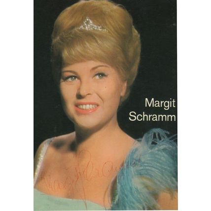 Margit Schramm German Opera Singer Hand Signed Photo